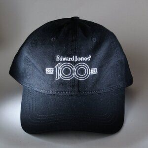 Edward Jones Hat Men One Size Black 100th Anniversary Adjustable Cap